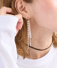 【NEW】粒パールジャラっとピアス・イヤリング