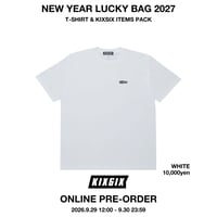 ＜受注生産限定商品＞NEW YEAR LUCKY BAG 2027 T-SHIRTS PACK B (WHITE)