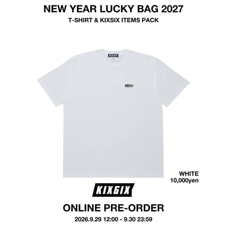 ＜受注生産限定商品＞NEW YEAR LUCKY BAG 2027 T-SHIRTS PACK B (WHITE)