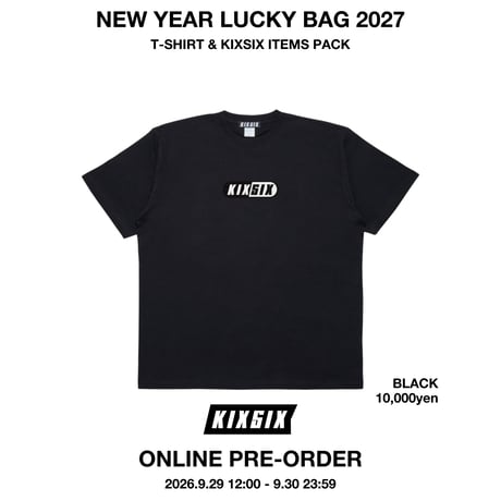 ＜受注生産限定商品＞NEW YEAR LUCKY BAG 2027 T-SHIRTS PACK A (BLACK)