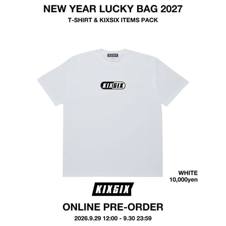 ＜受注生産限定商品＞NEW YEAR LUCKY BAG 2027 T-SHIRTS PACK A (WHITE)