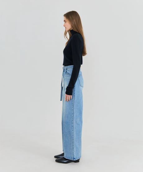 [Na.e Jeans]Belted Straight Jeans