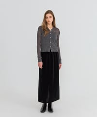 Narrow Velours Skirt