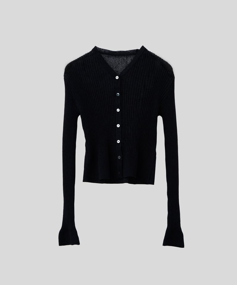 Sheer Rib Cardigan | Na.e