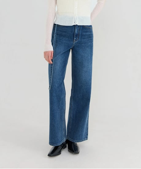 [Na.e Jeans]Belted Straight Jeans