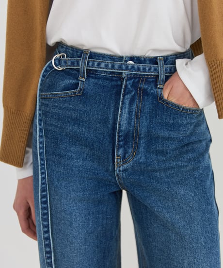 [Na.e Jeans]Belted Straight Jeans