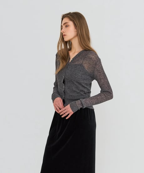 Sheer Rib Cardigan