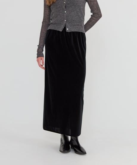Narrow Velours Skirt