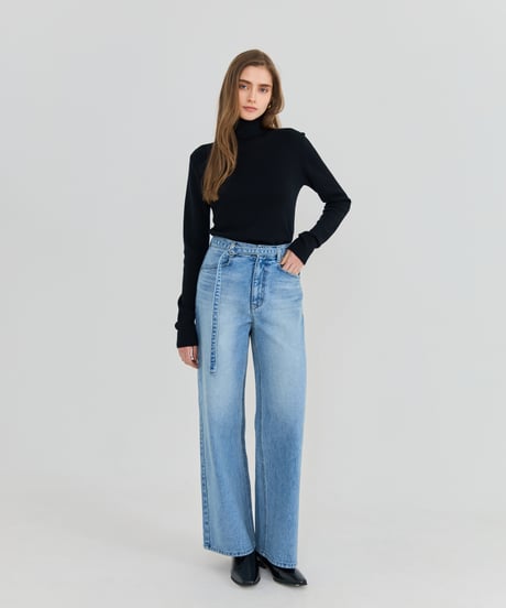 [Na.e Jeans]Belted Straight Jeans