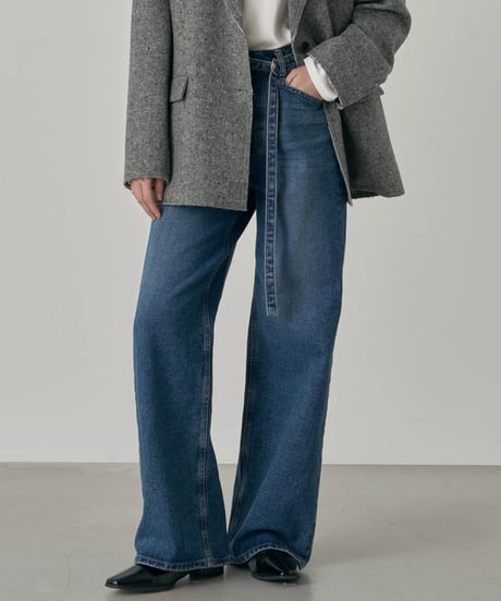 [Na.e Jeans]Belted Straight Jeans