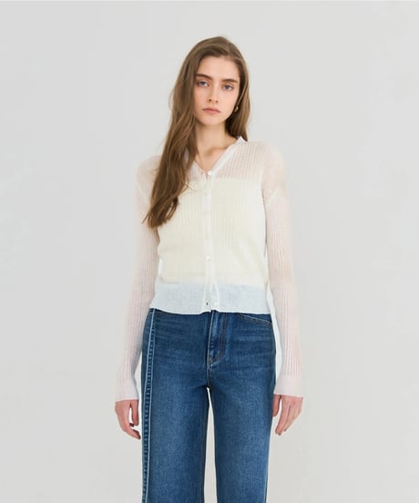 Sheer Rib Cardigan