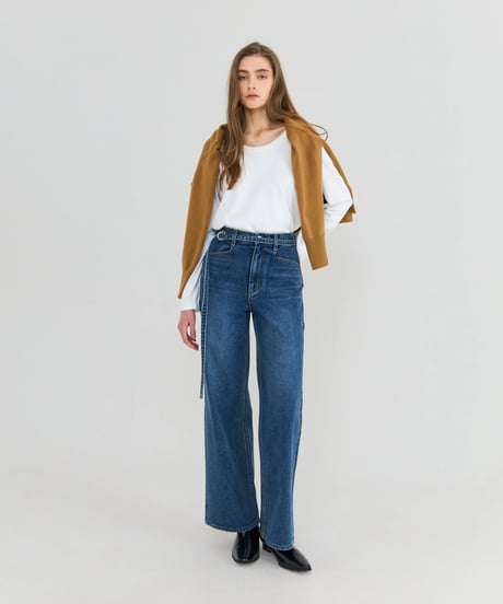 [Na.e Jeans]Belted Straight Jeans
