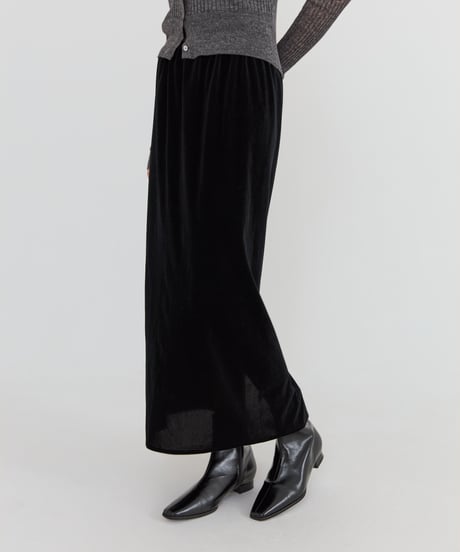 Narrow Velours Skirt