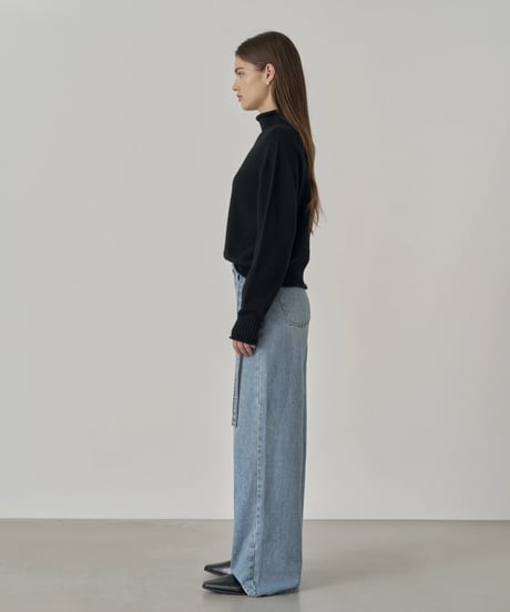 [Na.e Jeans]Belted Straight Jeans