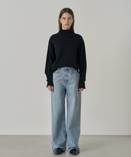 [Na.e Jeans]Belted Straight Jeans