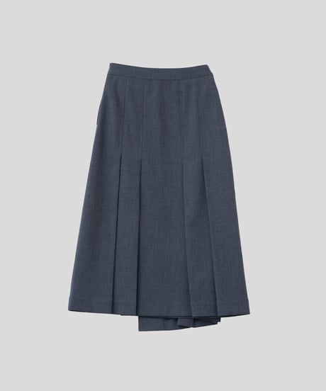 Wrap Pleated Skirt