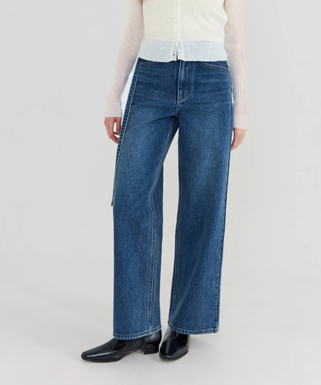 [Na.e Jeans]Belted Straight Jeans
