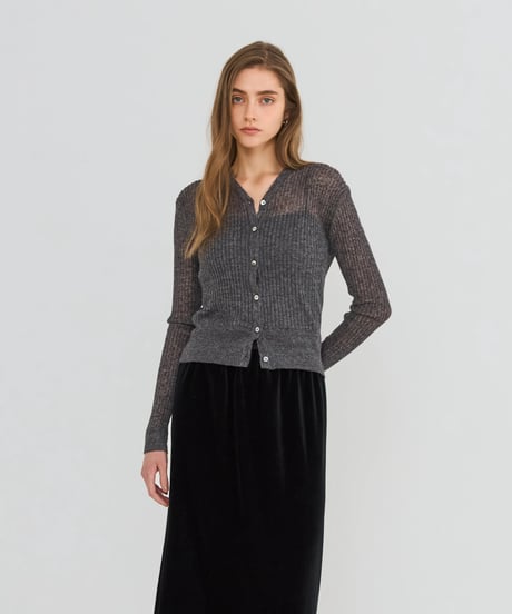 Sheer Rib Cardigan