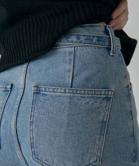 [Na.e Jeans]Belted Straight Jeans
