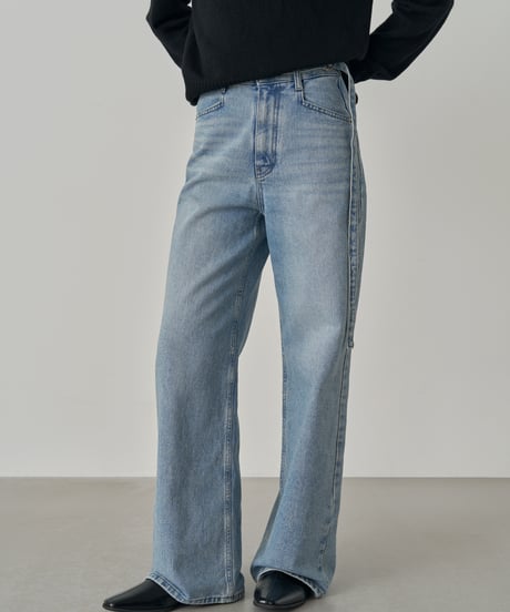 [Na.e Jeans]Belted Straight Jeans