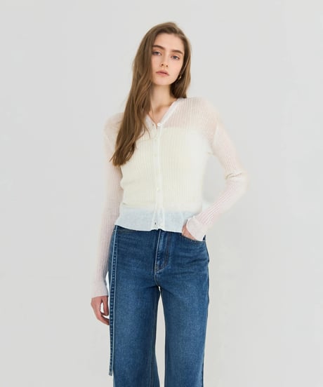 Sheer Rib Cardigan