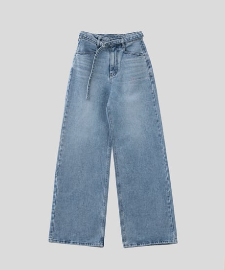 [Na.e Jeans]Belted Straight Jeans