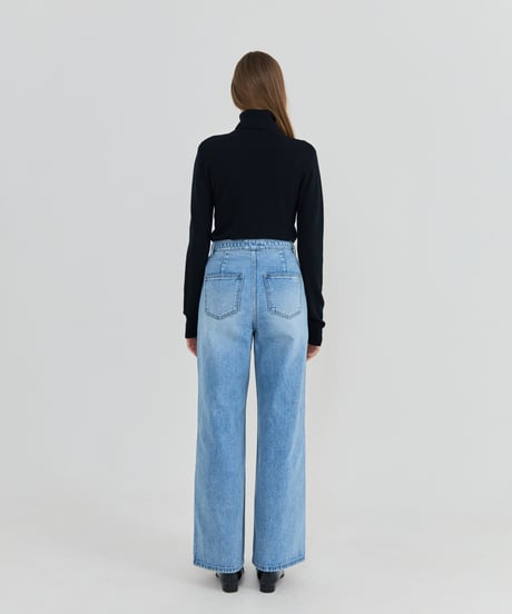 [Na.e Jeans]Belted Straight Jeans