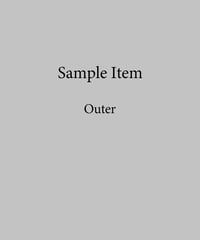 [Sample Item] Outer