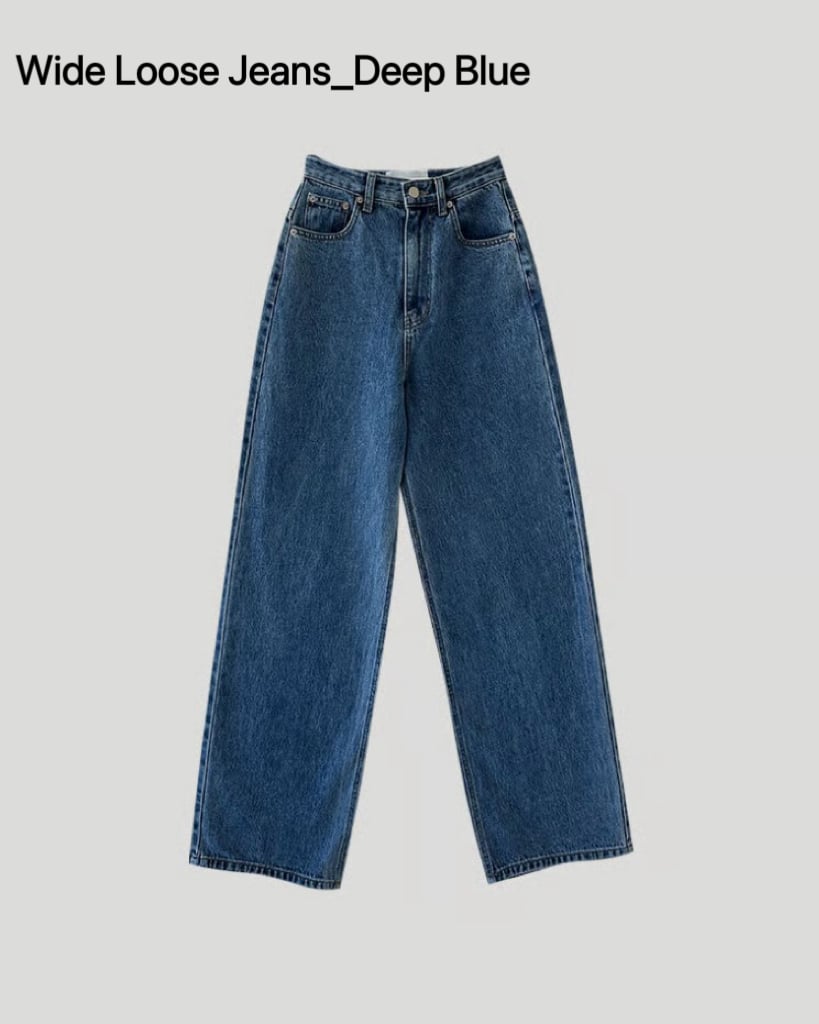 Outlet Jeans_Ⅱ] Wide Loose Jeans &Stitch Wide