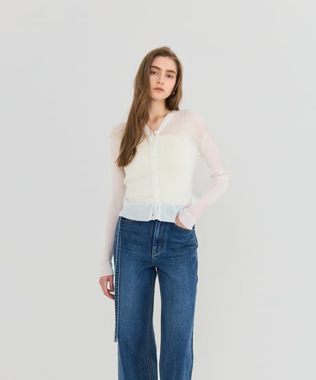 Sheer Rib Cardigan