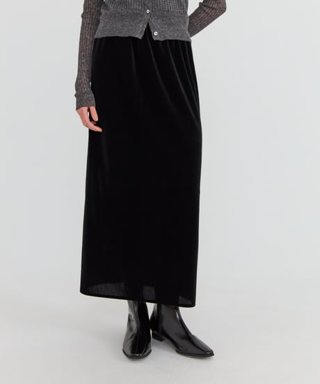Narrow Velours Skirt