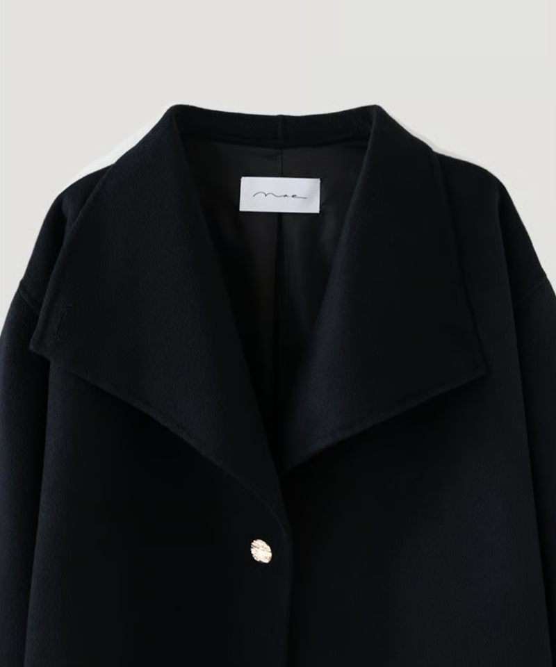 PREMIUM LABEL】Cashmere Half Coat | Na.e