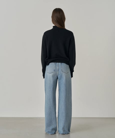 [Na.e Jeans]Belted Straight Jeans