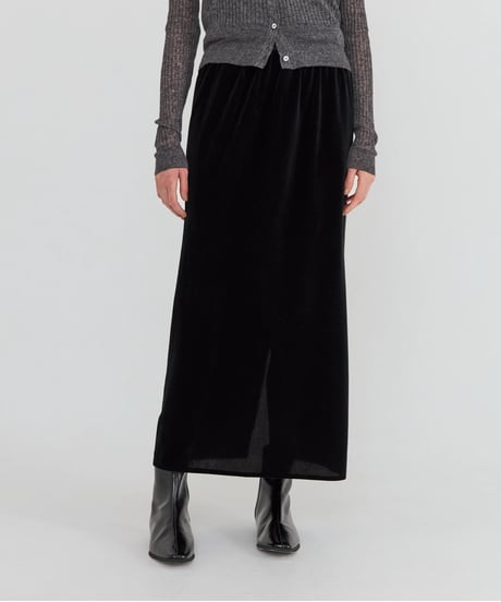 Narrow Velours Skirt