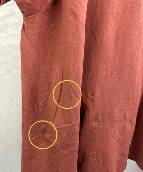【B品】フレアーテントラインTシャツ＊シミ、汚れ(RF212007-47B)