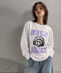 MUSIC ADDICT ロンTEE(AF109016-01）