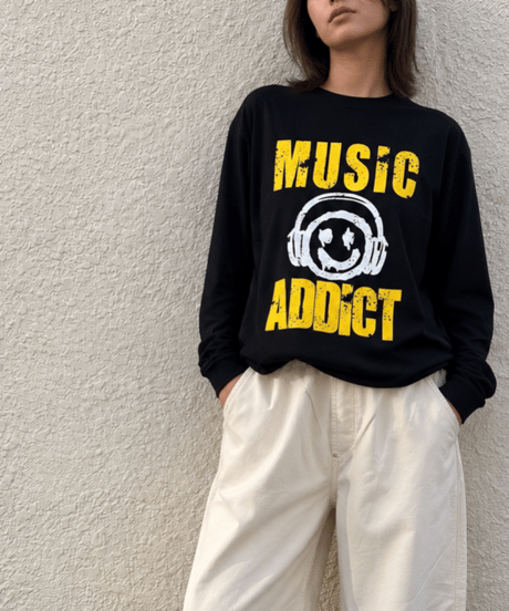 MUSIC ADDICT ロンTEE(AF109016-09）
