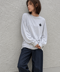 BLACK ロンTEE(AF111016-01）