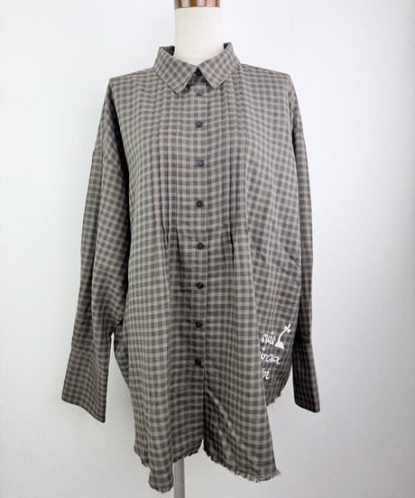 チェックタックシャツ（RE019016-09)