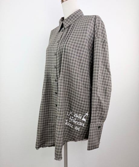 チェックタックシャツ（RE019016-09)