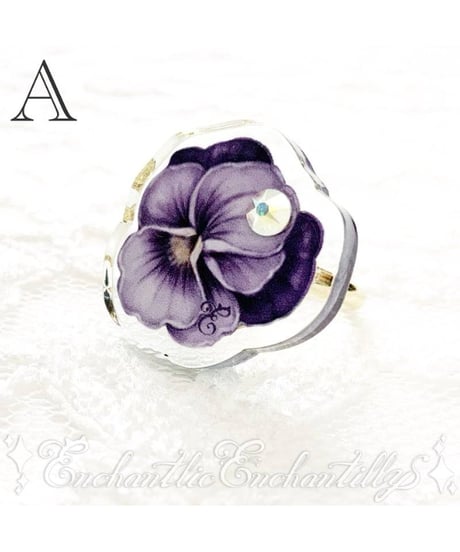 Enchantlic Enchantilly／Dolled Up Ring (すみれ)クリアタイプ