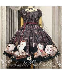Enchantlic Enchantilly／Queen Cat 〜秘密の書斎〜 ワンピース (クラシックブラック)