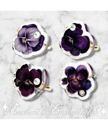 Enchantlic Enchantilly／Dolled Up Ring (すみれ)クリアタイプ
