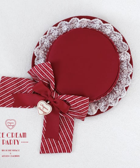 Mignonne Vintage／ICE CREAM PARTY ミニハット -Cherry Cheese cake-