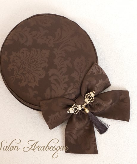 Mignonne Vintage／Salon Arabesque ミニトークハット -ブラウン-