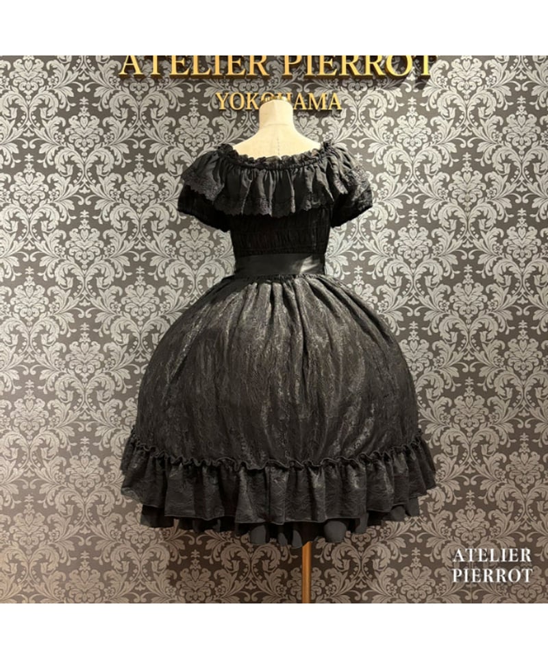 ATELIER-PIERROT ワンピース ブラックフレアスカート ATELIER-PIERROT／ Ruined Castle Dress（ブラック） | ch