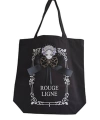 Rouge Ligne／Rouge Ligneのお顔トートバッグ（パープルヘアー）