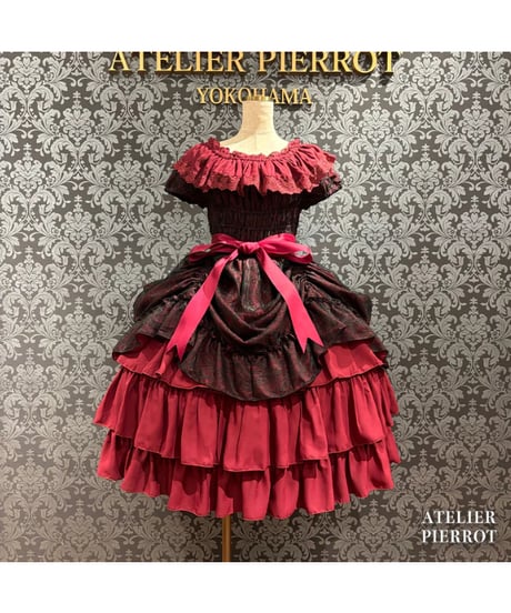 ATELIER-PIERROT／ Ruined Castle Dress（ボルドー）