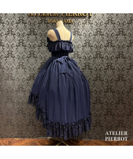 ATELIER-PIERROT／ Cathedral Veil Jumper Skirt （ネイビー）