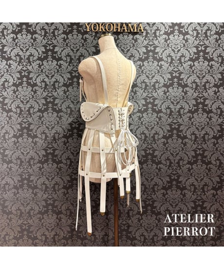 ATELIER-PIERROT／ Sealed Cage Corset Harness（ホワイト）